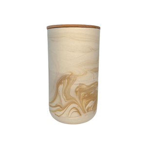 Medium Urn - 500ml - Golden Tan & White